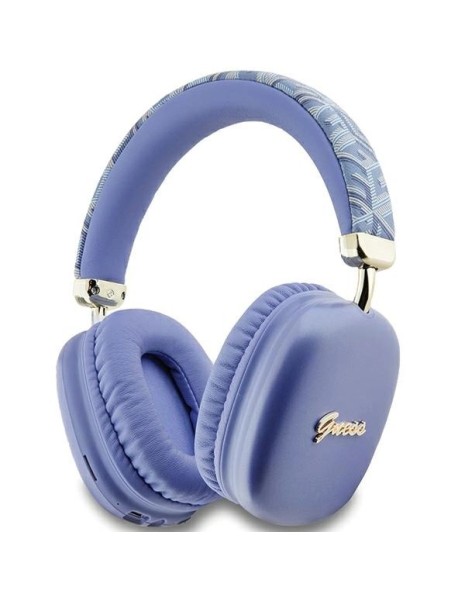 Guess GCube Metallic Script Logo Headphones - Purple Guess GCube Metallic Script Logo Headphones - Purple