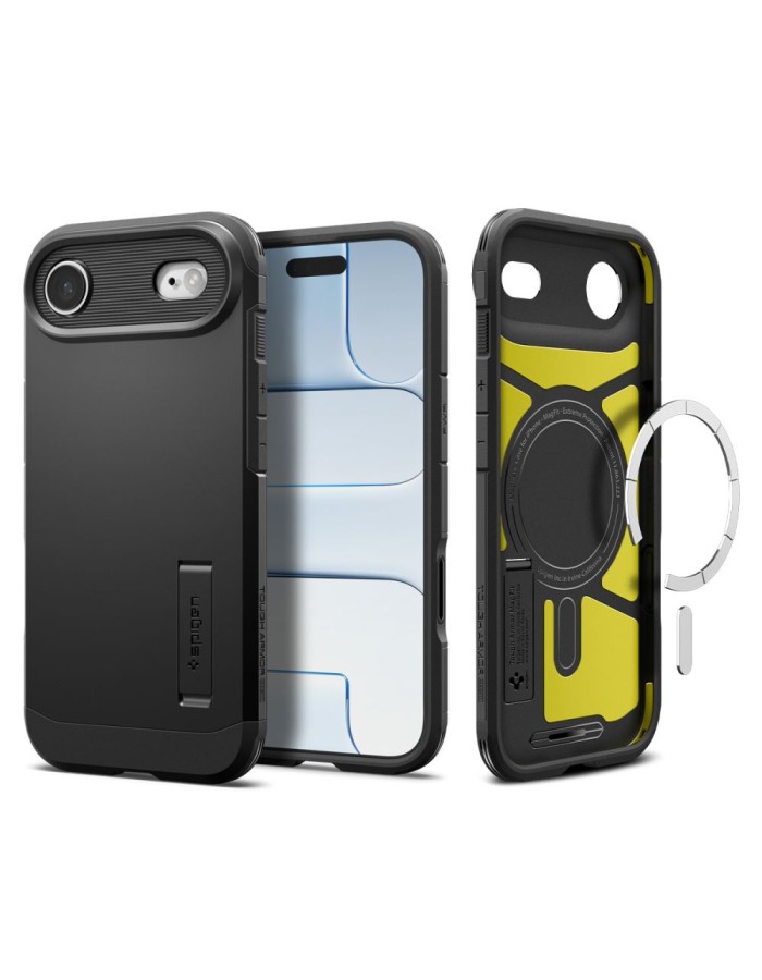 Spigen Tough Armor "T" MagSafe case for iPhone 17 Air - black Spigen Tough Armor "T" MagSafe case for iPhone 17 Air - black