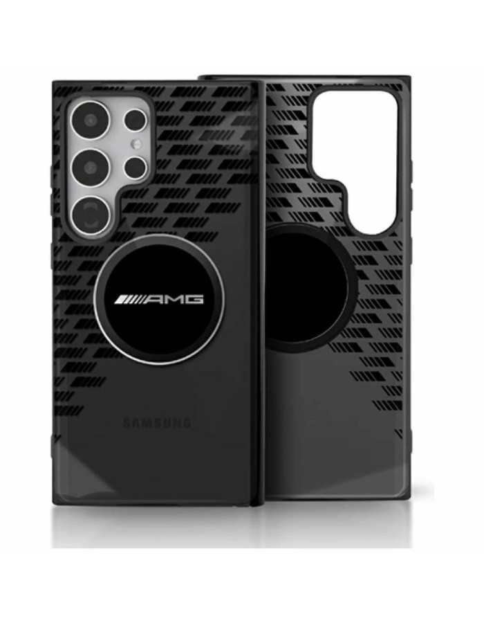 AMG Transparent Rhombs MagSafe Case for Samsung Galaxy S25 Ultra - Black AMG Transparent Rhombs MagSafe Case for Samsung Galaxy S25 Ultra - Black