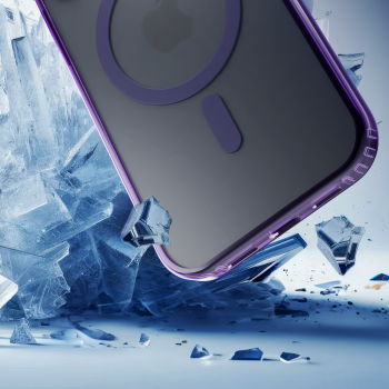 3mk Frosty MagCase Purple Case for Apple iPhone 12/12 Pro - purple