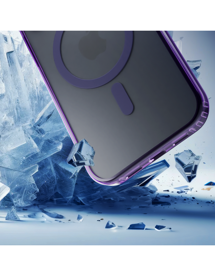 3mk Frosty MagCase Purple Case for Apple iPhone 12/12 Pro - purple