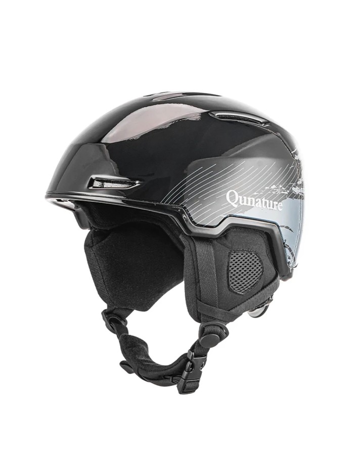Qunature 10130003003 Ski Helmet with Earmuffs for Snowboard 58-61 cm - Black Qunature 10130003003 Ski Helmet with Earmuffs for Snowboard 58-61 cm - Black