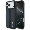 BMW M Perforated Stripe Logo MagSafe Case for iPhone 17 Pro Max - Navy Blue BMW M Perforated Stripe Logo MagSafe Case for iPhone 17 Pro Max - Navy Blue