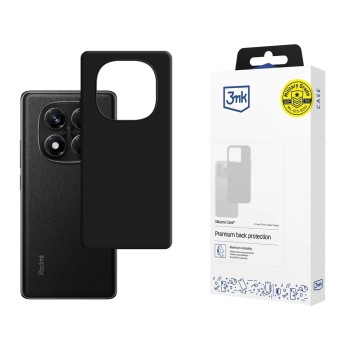 3mk Silicone Case for Xiaomi Redmi Note 14 Pro 5G - black