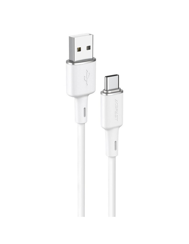 Acefast USB cable - USB Type C 1.2m, 3A white (C2-04 white) Acefast USB cable - USB Type C 1.2m, 3A white (C2-04 white)