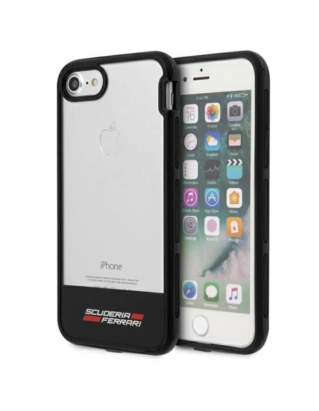 Ferrari Racing Shield Case for iPhone 7 / 8 / SE 2020 / SE 2022 - Semi-Transparent Ferrari Racing Shield Case for iPhone 7 / 8 / SE 2020 / SE 2022 - Semi-Transparent