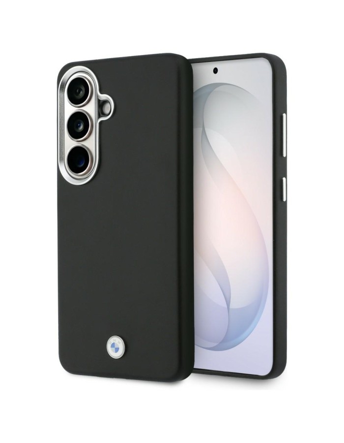 BMW Sign Metal Logo MagSafe Case for Samsung Galaxy S26+ - Black