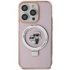 Karl Lagerfeld Ring Stand Karl&amp;Choupette MagSafe case for iPhone 11 / Xr - pink