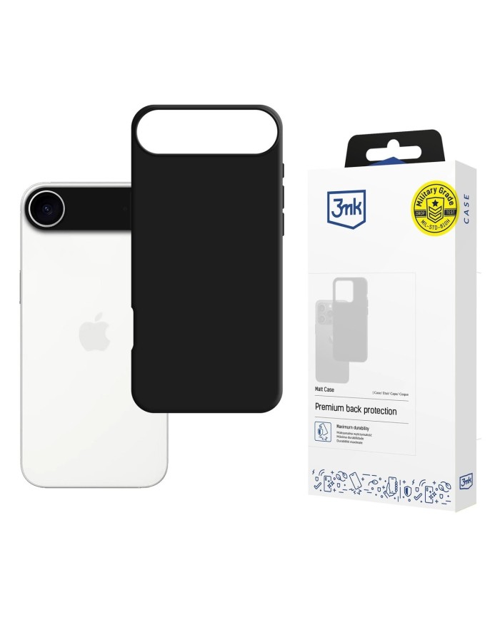 3mk Matt Case for Apple iPhone 17 Air - Black