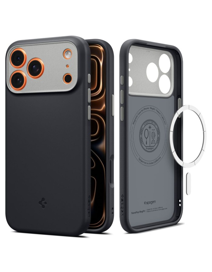 Spigen Nano Pop MagSafe Case for iPhone 17 Pro Max - Black Spigen Nano Pop MagSafe Case for iPhone 17 Pro Max - Black