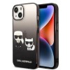 Karl Lagerfeld KLHCP14MTGKCK iPhone 14 Plus 6,7 "hardcase black / black Gradient Ikonik Karl &amp;amp; Choupette