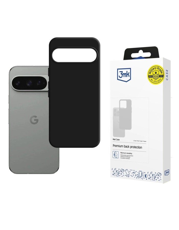 3mk Matt Case for Google Pixel 10 / Google Pixel 10 Pro - Matte Black