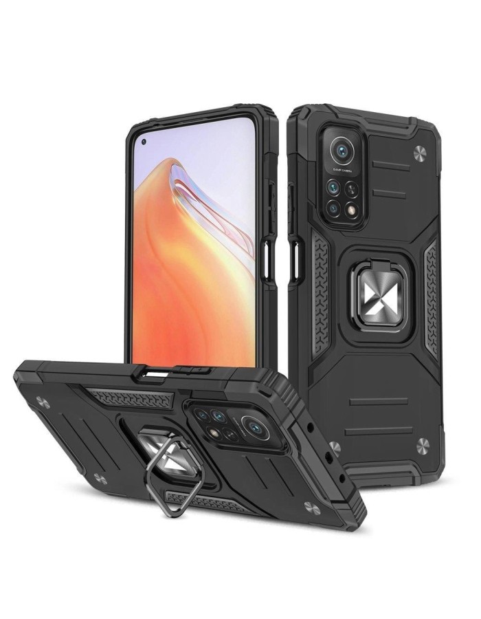 Wozinsky Ring Armor Tough Hybrid Case Cover + Magnetic Mount Mi Poco M4 Pro 5G / Redmi Note 11 5G (China) / Redmi Note 11T 5G / Redmi Note 11S 5G black Wozinsky Ring Armor Tough Hybrid Case Cover + Magnetic Mount Mi Poco M4 Pro 5G / Redmi Note 11 5G (China) / Redmi Note 11T 5G / Redmi Note 11S 5G black