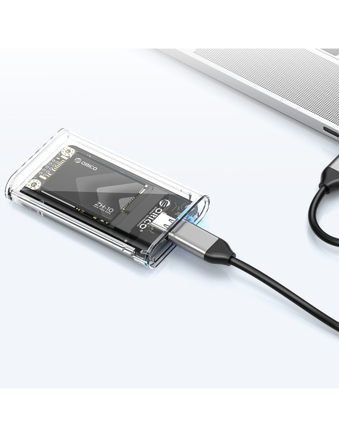 Orico TC10-MS MSATA USB-C 3.2 5Gb/s Disk Cartridge - Transparent Orico TC10-MS MSATA USB-C 3.2 5Gb/s Disk Cartridge - Transparent