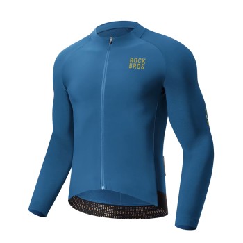 Rockbros YDWT020 Diamond cycling jersey spring/autumn/winter size XXL - blue