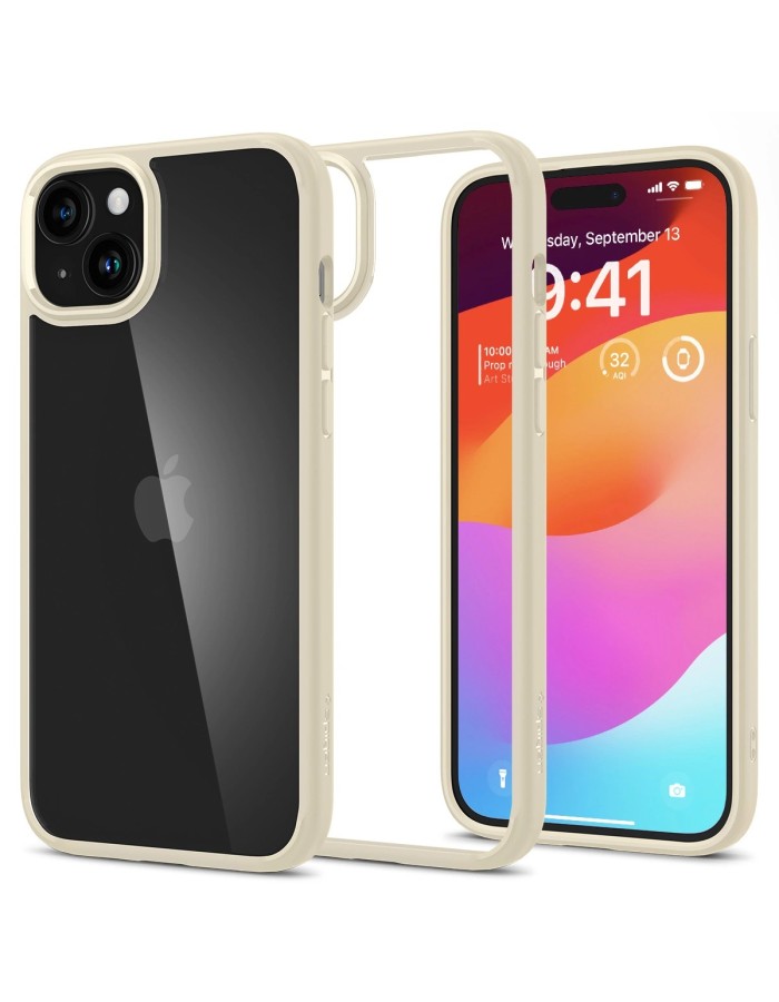 Spigen Ultra Hybrid iPhone 15 Plus Case - Beige