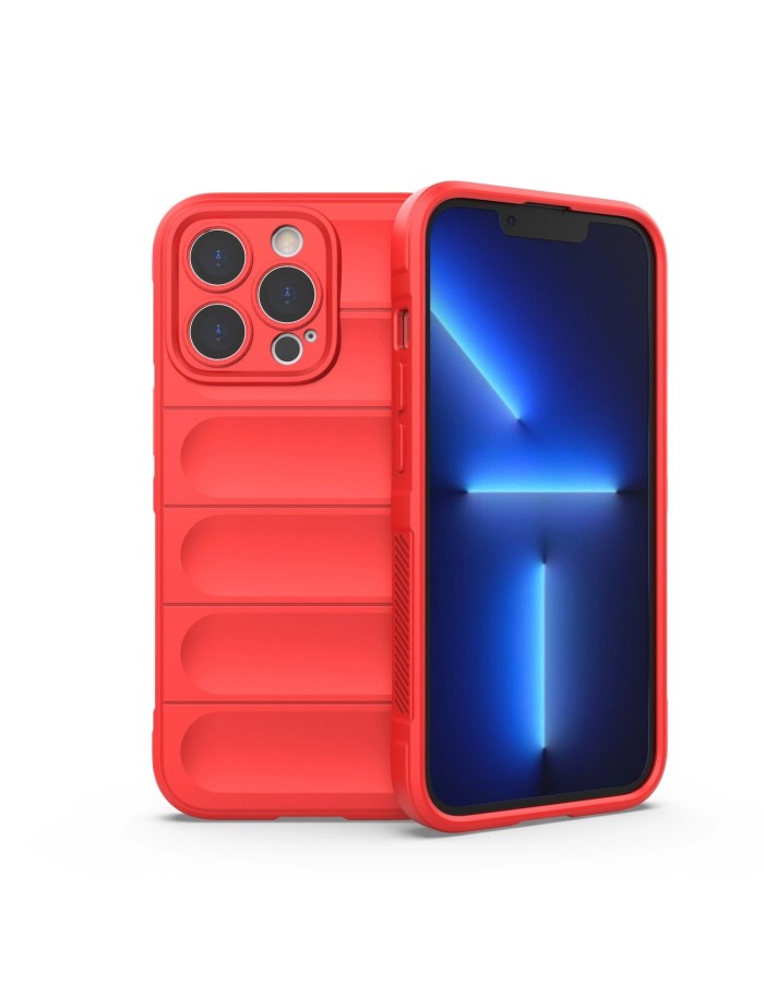 Magic Shield Case for iPhone 13 Pro flexible armored cover red Magic Shield Case for iPhone 13 Pro flexible armored cover red