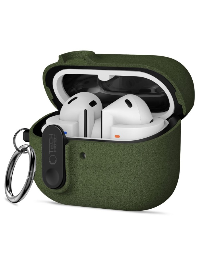 Tech-Protect Slim Hook Case for Samsung Galaxy Buds 3 / 3 FE / 3 Pro - Green
