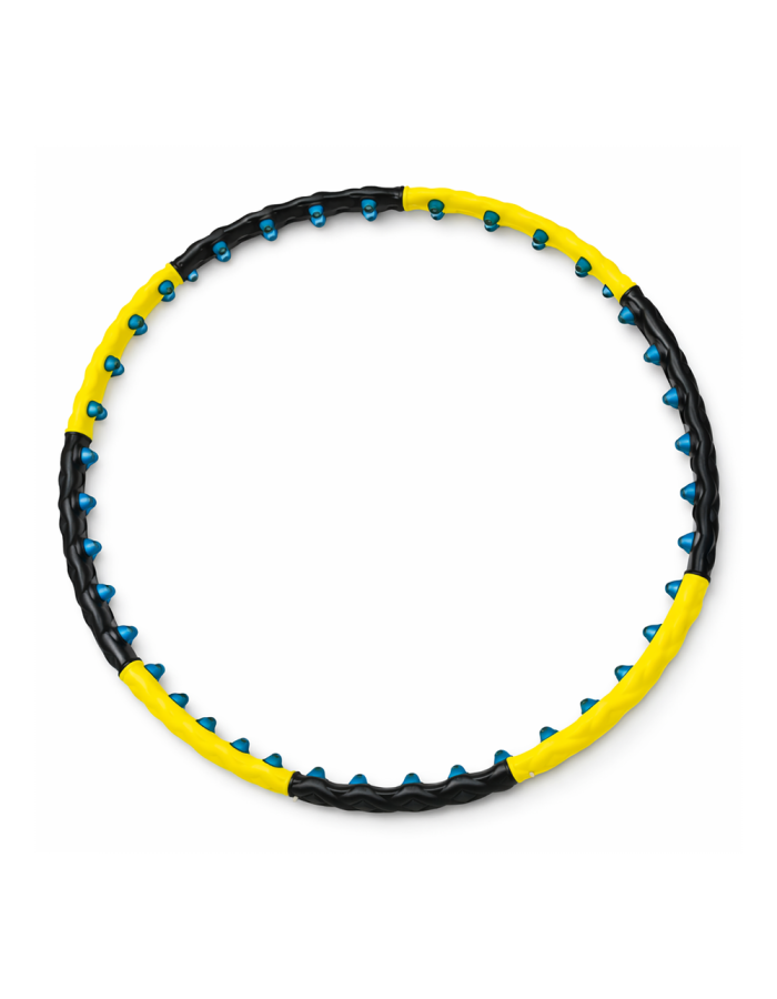 Wozinsky WHH-110 Hula Hoop Massager with Nodules - Black and Yellow