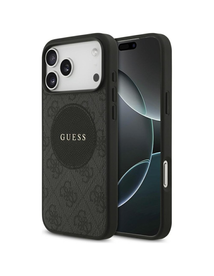 Guess 4G Circle Classic Logo MagSafe case for iPhone 17 Pro Max - black Guess 4G Circle Classic Logo MagSafe case for iPhone 17 Pro Max - black