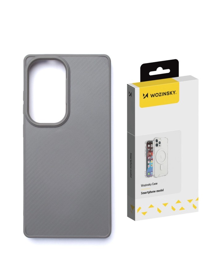 Wozinsky Carbon Fiber Case with MagSafe for Samsung Galaxy S25 - Gray Wozinsky Carbon Fiber Case with MagSafe for Samsung Galaxy S25 - Gray