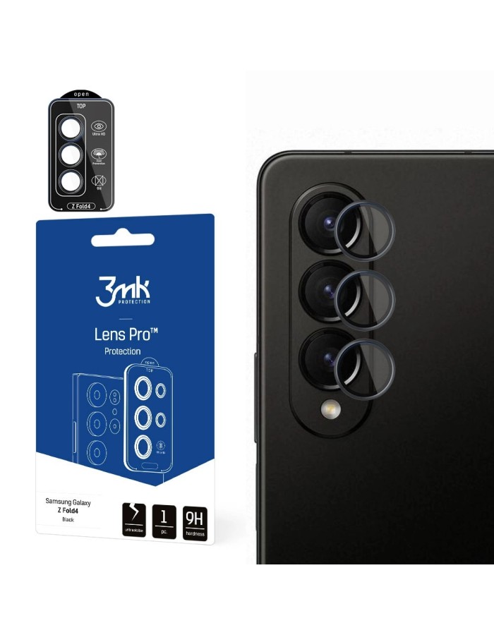 3mk Lens Protection Pro Camera Cover for Samsung Galaxy Z Fold 4 - Black