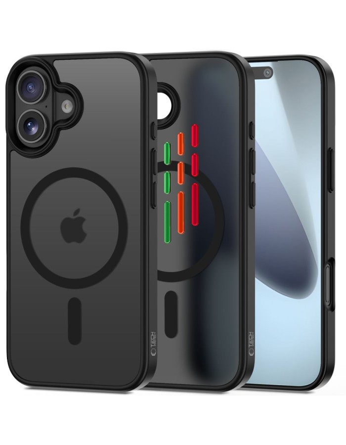 Tech-Protect MagMat XT 4-set MagSafe case for iPhone 17 - matte black Tech-Protect MagMat XT 4-set MagSafe case for iPhone 17 - matte black