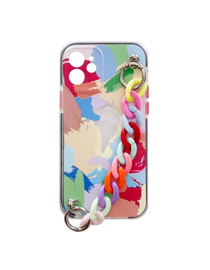Color Chain Case gel flexible elastic case cover with a chain pendant for iPhone 13 Pro multicolour (4) Color Chain Case gel flexible elastic case cover with a chain pendant for iPhone 13 Pro multicolour (4)
