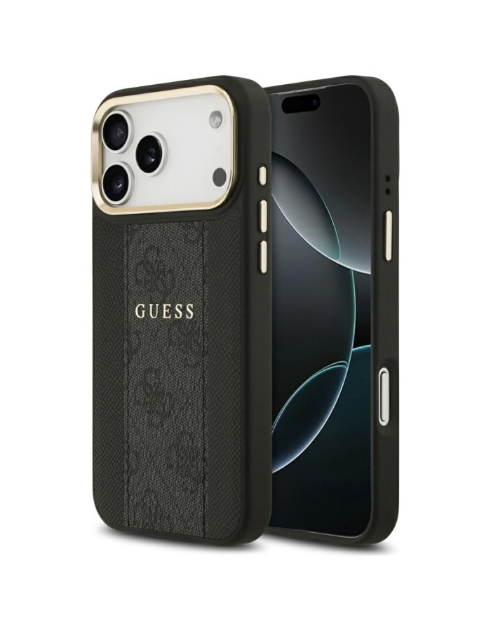 Guess 4G Stripe MagSafe case for iPhone 17 Pro Max - black Guess 4G Stripe MagSafe case for iPhone 17 Pro Max - black