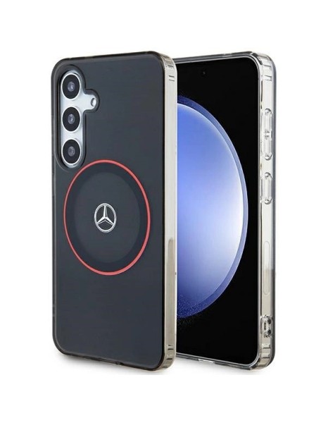 Mercedes Double Layer W Red MagSafe case for Samsung Galaxy S24 - black Mercedes Double Layer W Red MagSafe case for Samsung Galaxy S24 - black
