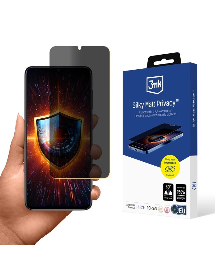 3mk Silky Matt Privacy Privacy Screen Protector for Samsung Galaxy A70 3mk Silky Matt Privacy Privacy Screen Protector for Samsung Galaxy A70