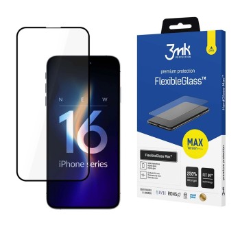 Tempered glass 3mk FlexibleGlass Max for iPhone 16 Pro Tempered glass 3mk FlexibleGlass Max for iPhone 16 Pro