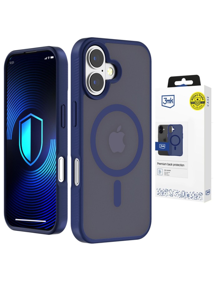 3mk Smoke MagCase for iPhone 17 - Blue-Translucent