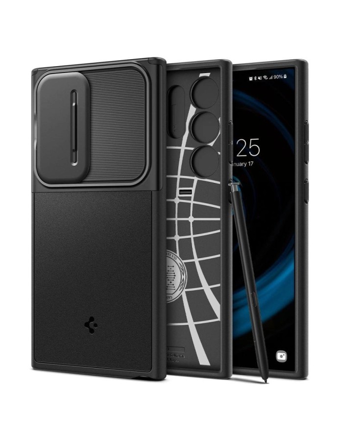 Spigen Optik Armor Case for Samsung Galaxy S24 Ultra - Black