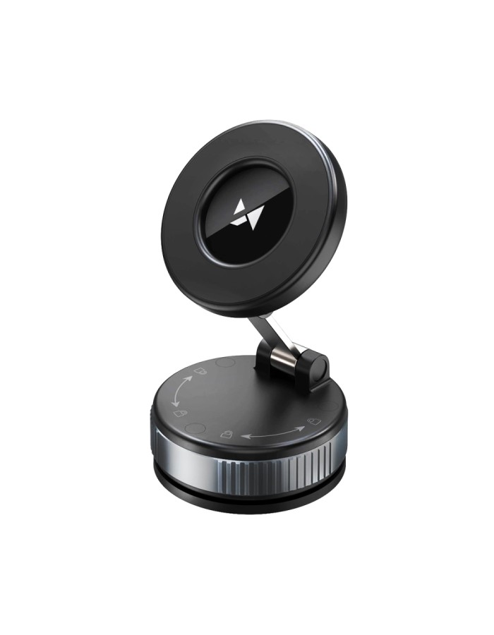 Wozinsky WUSM-01 Magnetic Car Holder for Dashboard/Windshield - Black