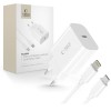 Tech-Protect NC20W Wall Charger with 100 cm USB-C / Lightning Cable - White Tech-Protect NC20W Wall Charger with 100 cm USB-C / Lightning Cable - White
