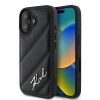 Karl Lagerfeld Quilted Signature iPhone 16 Plus Case - Black Karl Lagerfeld Quilted Signature iPhone 16 Plus Case - Black