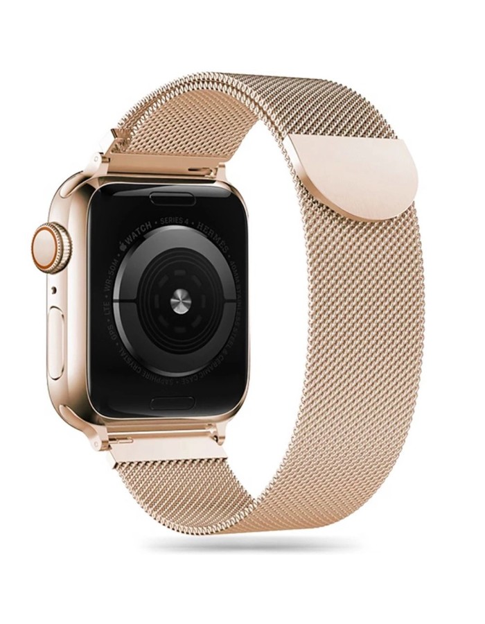 Tech-Protect MilaneseBand for Apple Watch 4 / 5 / 6 / 7 / 8 / 9 / SE / Ultra 1 / 2 (42/44/45/49 mm) - gold Tech-Protect MilaneseBand for Apple Watch 4 / 5 / 6 / 7 / 8 / 9 / SE / Ultra 1 / 2 (42/44/45/49 mm) - gold