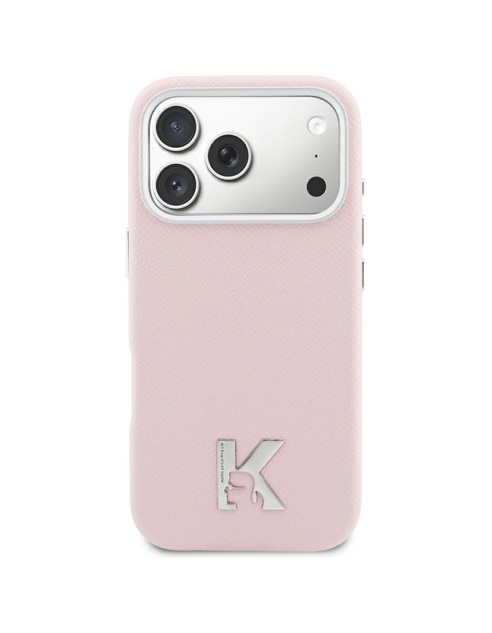 Karl Lagerfeld Karl Head Logo MagSafe Case for iPhone 17 - Pink