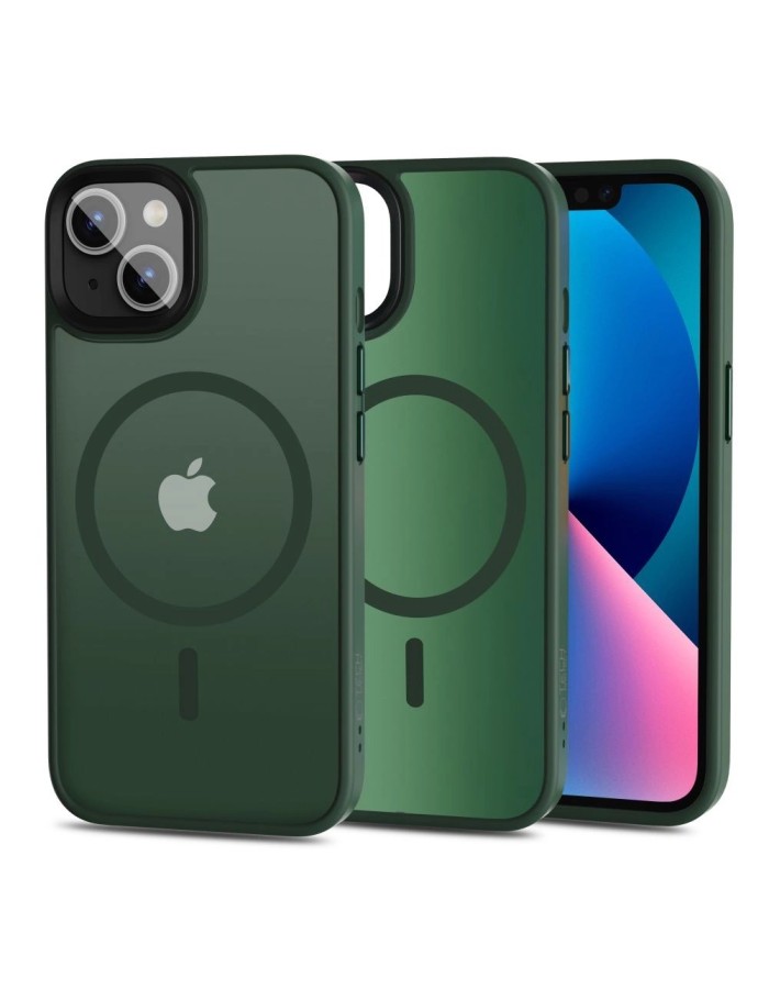 Tech-Protect MagMat MagSafe iPhone 13 Case - Matte Green Tech-Protect MagMat MagSafe iPhone 13 Case - Matte Green