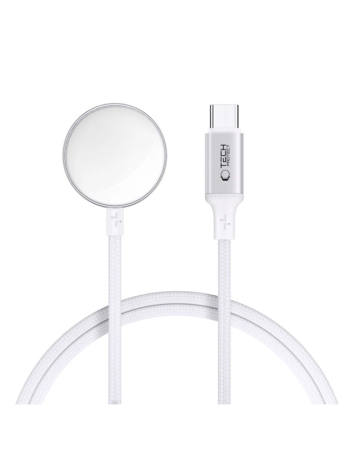 Tech-Protect UltraBoost USB-C Inductive Charger for Apple Watch 1m - White Tech-Protect UltraBoost USB-C Inductive Charger for Apple Watch 1m - White