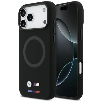 BMW M Silicon Logo MagSafe Case for iPhone 17 Pro Max - Black