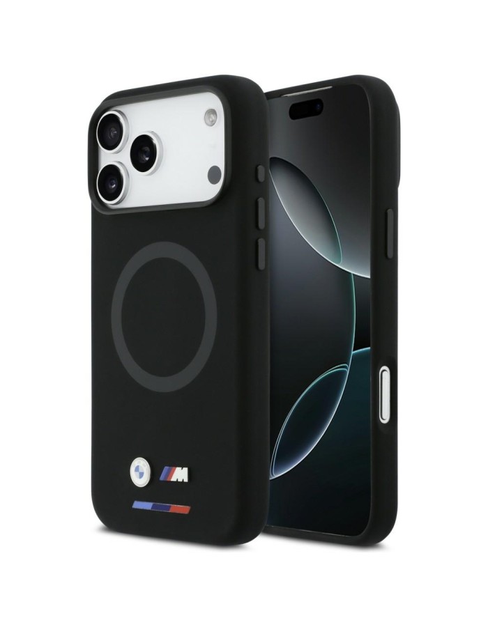 BMW M Silicon Logo MagSafe Case for iPhone 17 Pro Max - Black