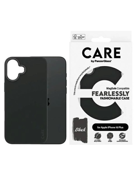 CARE by PanzerGlass Fashion Case iPhone 16 Plus 6.7" black/black MagSafe 1379 CARE by PanzerGlass Fashion Case iPhone 16 Plus 6.7" black/black MagSafe 1379