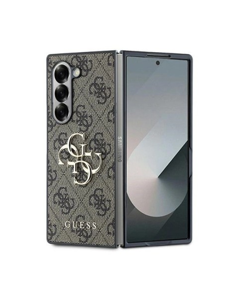 Guess Leather 4G Metal Logo Case for Samsung Galaxy Z Fold 6 - Brown Guess Leather 4G Metal Logo Case for Samsung Galaxy Z Fold 6 - Brown