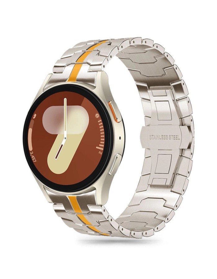 Tech-Protect Stainless Line Bracelet for Samsung Galaxy Watch 4 / 5 / 5 Pro / 6 / 7 / FE - Titanium Tech-Protect Stainless Line Bracelet for Samsung Galaxy Watch 4 / 5 / 5 Pro / 6 / 7 / FE - Titanium