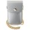 Hello Kitty Leather Metal Logo Chain bag - silver