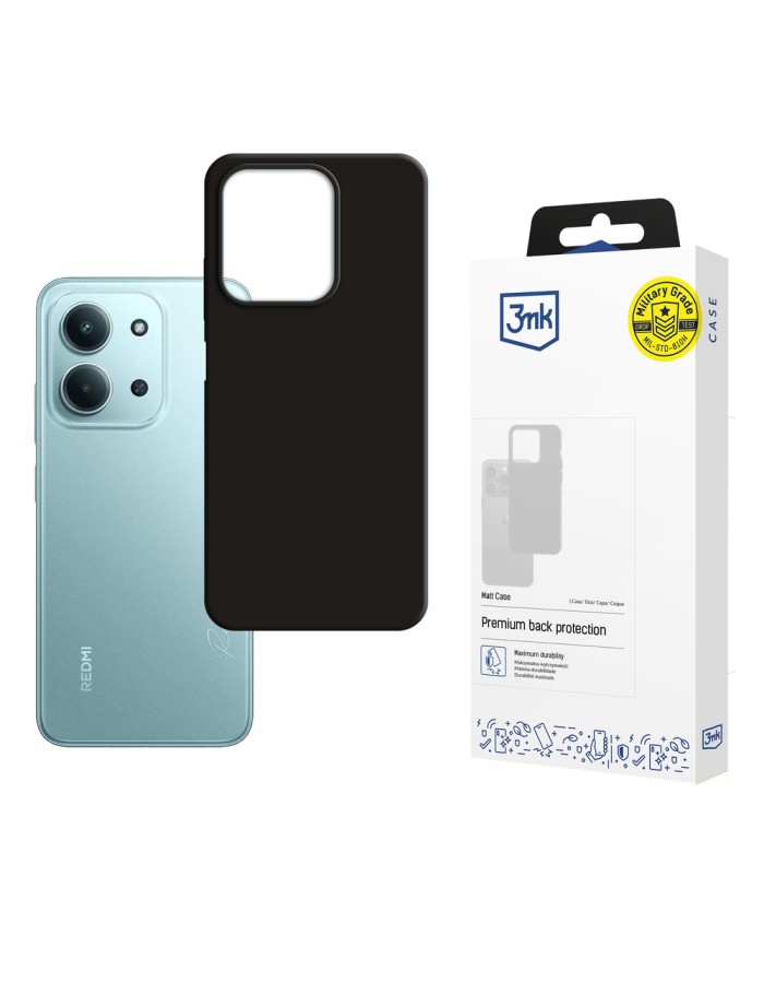 3mk Matt Case for Xiaomi Redmi 15C - black