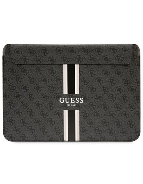 Guess 4G Printed Stripes cover for a 14" laptop - black Guess 4G Printed Stripes cover for a 14" laptop - black
