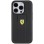 Ferrari Grip Stand Metal Logo case for iPhone 15 - black